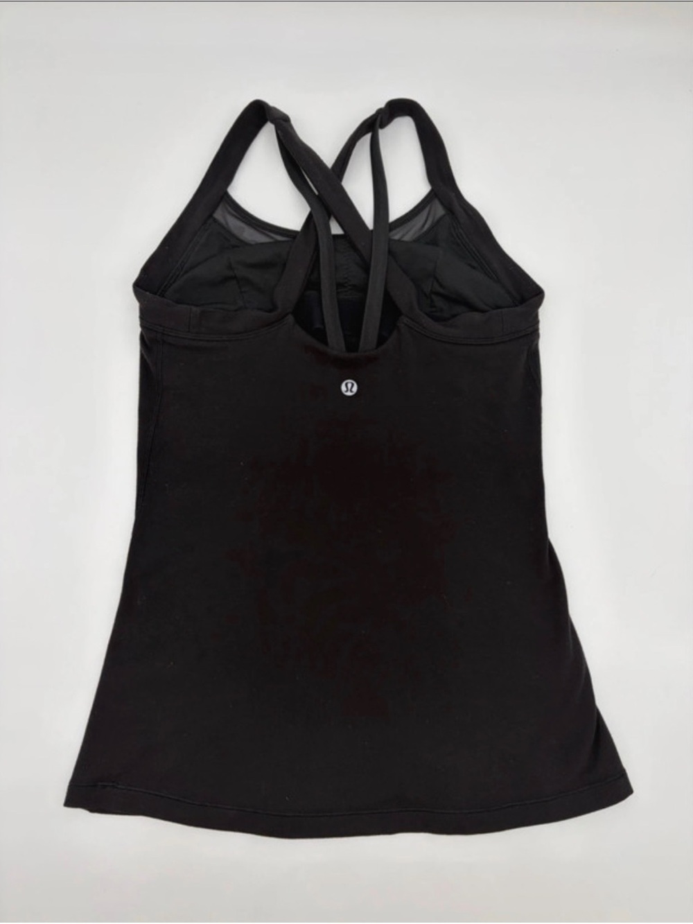 lululemon athletica Black Strappy Built-In Bra Tank